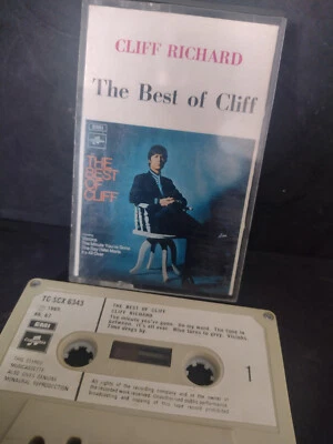 CLIFF RICHARD-THE BEST OF CLIFF-1969 UK Columbia Label Audio Cassette Tape. Foto 1 de 3