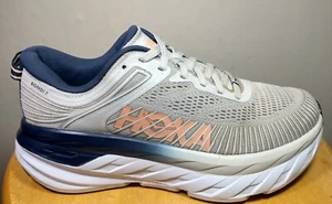 HOKA ONE ONE Bondi 7  Women's Running Shoes Sneakers Size 6.5  Gray - Picture 1 of 13