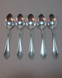 5 Kaffeelöffel 800er Silber Art Chippendale - Picture 1 of 3
