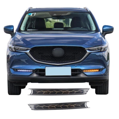 Luz de circulación diurna LED DRL antiniebla diurna con giro para Mazda CX-5 CX5 2017-2021 Foto 1 de 4