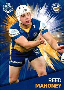 ✺New✺ 2021 PARRAMATTA EELS NRL Card REED MAHONEY Rivalry Special Edition