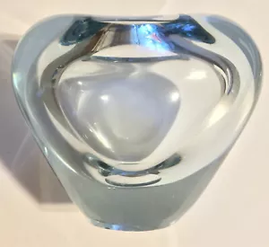 Vtg Holmegaard Per Lutken ( 1950's design )Clear Glass Vase Denmark - Picture 1 of 9