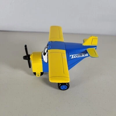 Tonka Maisto Lil Chuck and Friends CR-124 Airplane  Blue/Yellow Hasbro 2005  - Image 1 of 4
