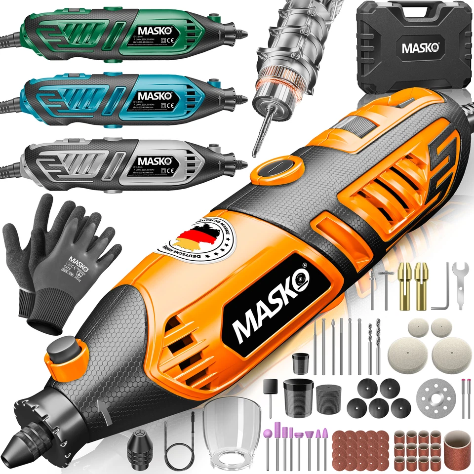 MASKO® Multifunktionswerkzeug Multitool Bohren Polieren Schleif Gerät Zubehör