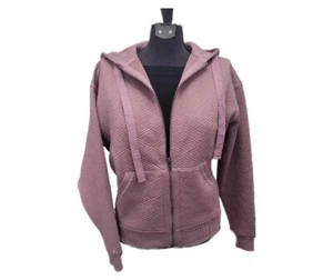 Neu mit Etikett Third Love gesteppter Hoodie durchgehender Reißverschluss mauve pink Größe Small UVP $ 90 - Bild 1 von 7