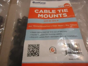 5 X Qual Gear CABLE TIE MOUNTS CM1-B-100-P - Picture 1 of 8