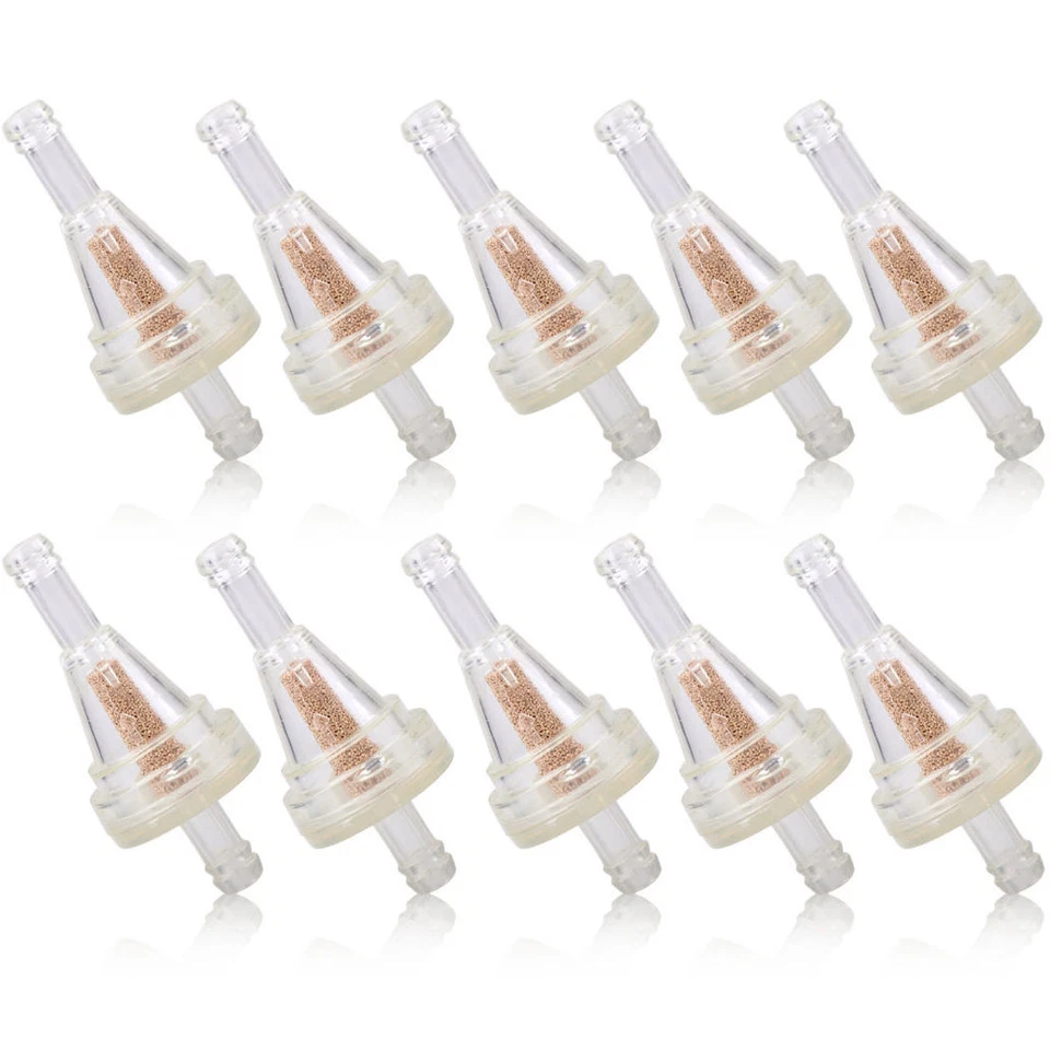 10x Motorcycle 1/4" Inline Gas Fuel Filter Fits Dirt Bike ATV UTV Snowmobile - Image 1 of 1