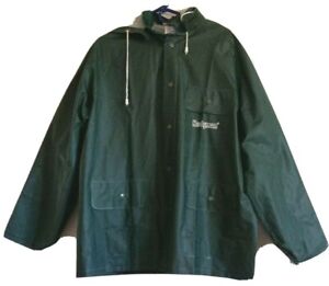 Hodgman PVC Vinyl Hooded Rain Jacket Pants Set Green Medium Waterproof
