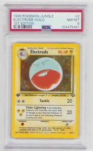 ELECTRODE POKEMON 1ST EDITION JUNGLE #2 HOLO PSA #104475461 GRADED NM-MT 8 1999 - Picture 1 of 2