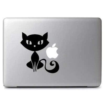 Cutest Cat Vinyl Sticker Decal for Apple Macbook Air & Pro Mac Laptop Car Window - Image 1 of 2