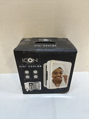 Icon Beauty LED Mirror Mini Cooler: 6.75in, 4L Compact Fridge with Touch-Control - Image 1 of 3