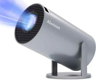 Alwtniet Mini Proiettore Portatile Auto Keystone 5G WiFi BT5.0 Supporto 4K 1080P - Image 1 of 4