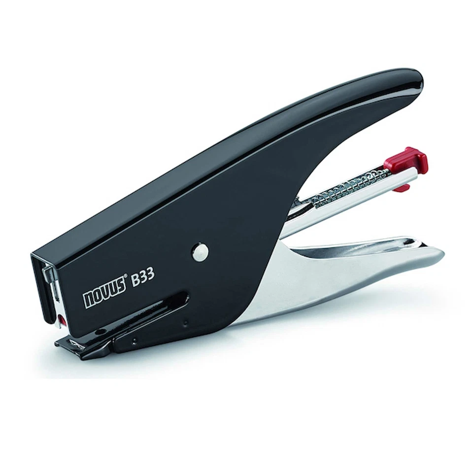 Heftzange Novus® B33, 15 Blatt, 40 mm, schwarz, Heftklammern 8/4