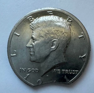 1971 D Kennedy Half Dollar FG Error Round Miss 11% - Bild 1 von 10