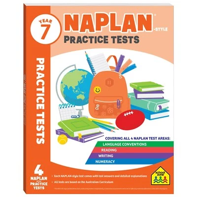 2022 Year 7 Naplan Style Practice Tests Learning Hinkler Book School Zone - Image 1 of 4