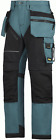 6202 Snickers Petrol Blue RuffWork, Work Trousers+ Holster Pockets