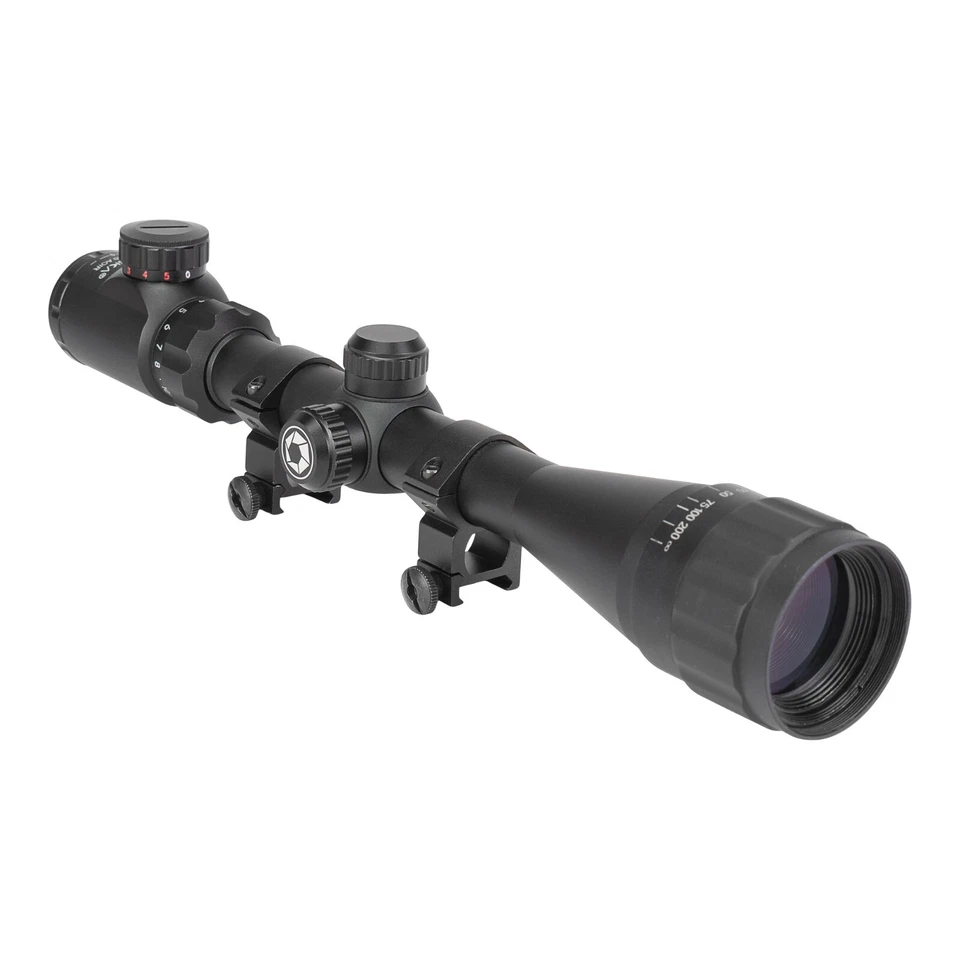 Mira para rifle Barska IR Mil-Dot Varmint 4-16x40 mm AO 25,4 mm tubo retícula verde/rojo Foto 1 de 4