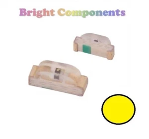 10 x 0802 gelbe LED (SMD) - Seitenansicht/Winkel - UK-Verkäufer - Bild 1 von 1