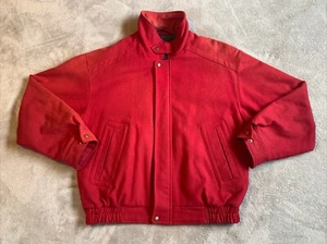 Vintage Pendleton Harrington Jacke Herren Medium Schurwolle USA rot kariert gefüttert - Bild 1 von 12