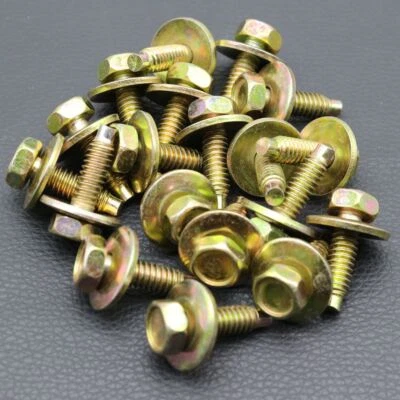 20X 适用于福特车身螺栓 1/4-20 X 7/8 3/4 英寸洗衣机 O.D. 7/16 六角头带狗 Pt — 第 1/4 张图片