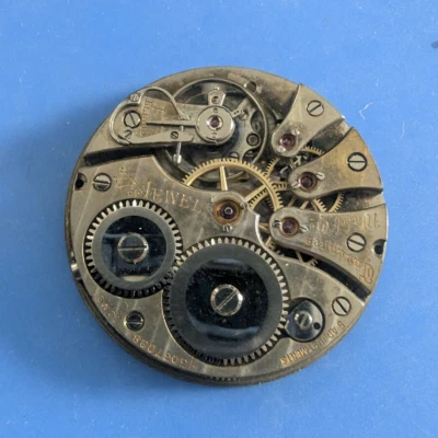 VINTAGE 39.6MM TAVANNES POCKET WATCH MOVEMENT RUNNING - Image 1 of 2