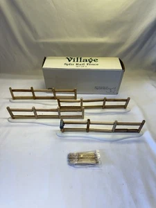 Fence Department 56 Original Snow Village 4 Split Rail W/ Mailbox Birdbox #52597 - Bild 1 von 10