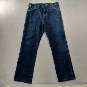 Vtg Wrangler 13MWZ Denim Cowboy Jeans Mens Size Actual 34x32 Made In USA - Picture 1 of 6