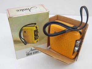 8G Amico Solid State Pocket Radio w/ Box Hong Kong 1960's - Picture 1 of 6