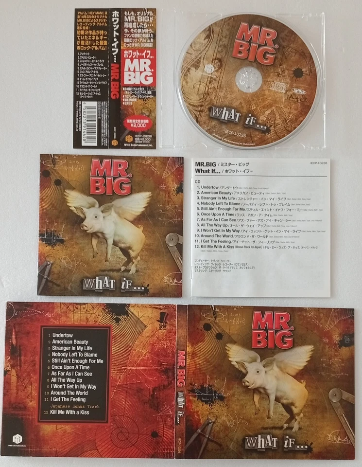 (Digipak) MR. BIG - What If...- 2010 JAPAN CD OBI + B/T ~ RACER X , IMPELLITTERI - Image 1 of 1