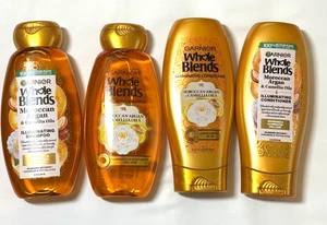 Champú acondicionador iluminador Garnier Whole Blends aceite de argán marroquí 2 juegos - Imagen 1 de 5
