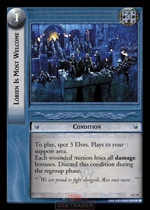 LOTR TCG 4U77 Lorien Is Most Welcome  Two Towers - Picture 1 of 1