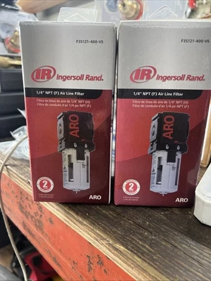 2 ARO Ingersoll Rand F35121-400-VS Air Line Filter, 1/4" NPT - 150 psi Max Inlet - Image 1 of 4