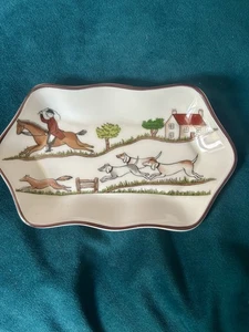 Coalport Hunting scene pin / trinket dish perfect condition - Picture 1 of 2