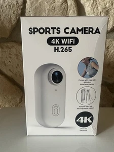 Action Camera Sports 4K Ultra HD DV, Wasserabweisend, 30m, Silber/Schwarz - Bild 1 von 3