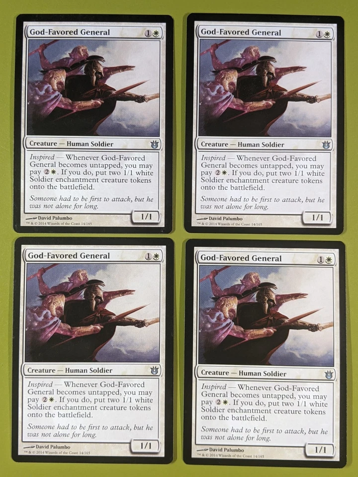 God-Favored General x4 Born of the Gods 4x Playset Magic the Gathering MTG - Image 1 of 1