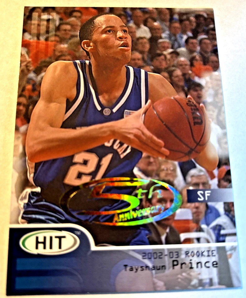 2002-03 SAGE Hit 5th Anniversary Tayshaun Prince #16 Rookie RC - Image 1 of 1