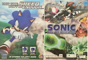 Pubblicità Sonic The Hedgehog PS3 XBOX 360 2006 originale stampa 2 pagine - 10,5" X 15" - Foto 1 di 1