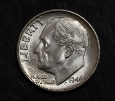 1946 S Roosevelt Dime Choice BU     Lot 4005 - Image 1 of 2