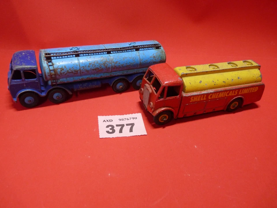 Lote vintage Dinky Toys petroleros de gasolina Foden y AEC Monarch.  Nº 377 Foto 1 de 3