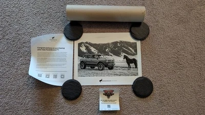 New Ford Bronco Purchase Congrats and Nice 8 x 10 Photo of Bronco + Sticker - Image 1 of 4