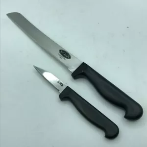 1st.GINZA 2 kitchen knives bread cutter petty knife Cutlery Japan Stainless - Picture 1 of 12