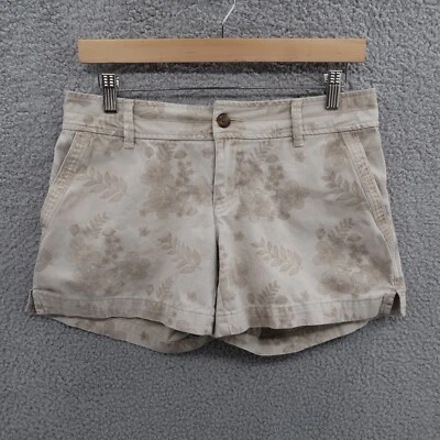 Pantalones Cortos Field & Stream Mujer 4 Beige Estampado Floral Algodón tiro bajo Informales 30x4 Foto 1 de 4