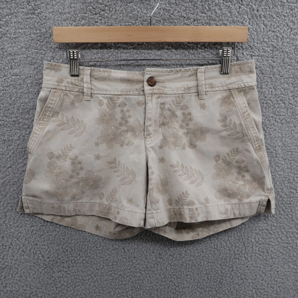 Pantalones Cortos Field & Stream Mujer 4 Beige Estampado Floral Algodón tiro bajo Informales 30x4 Foto 1 de 4