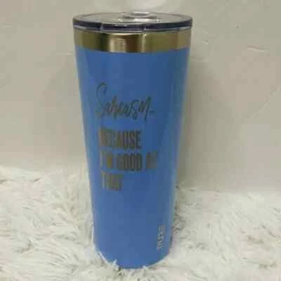 'Sarcasm: Because I'm Good At That' Large Aluminum Travel Mug Cup Tumbler - Image 1 of 4