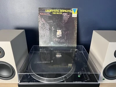 Lightning Hopkins The Blues UK 1973 Reissue Vinyl Record Translucent Ex/VG - Image 1 of 4