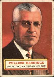 1956 Topps #1 Will Harridge PRES - VG
