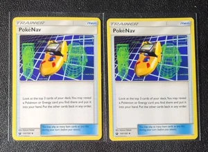 2x Tarjeta Pokémon PokeNav 140/168 SM Tormenta Celestial poco común casi nueva - Imagen 1 de 1