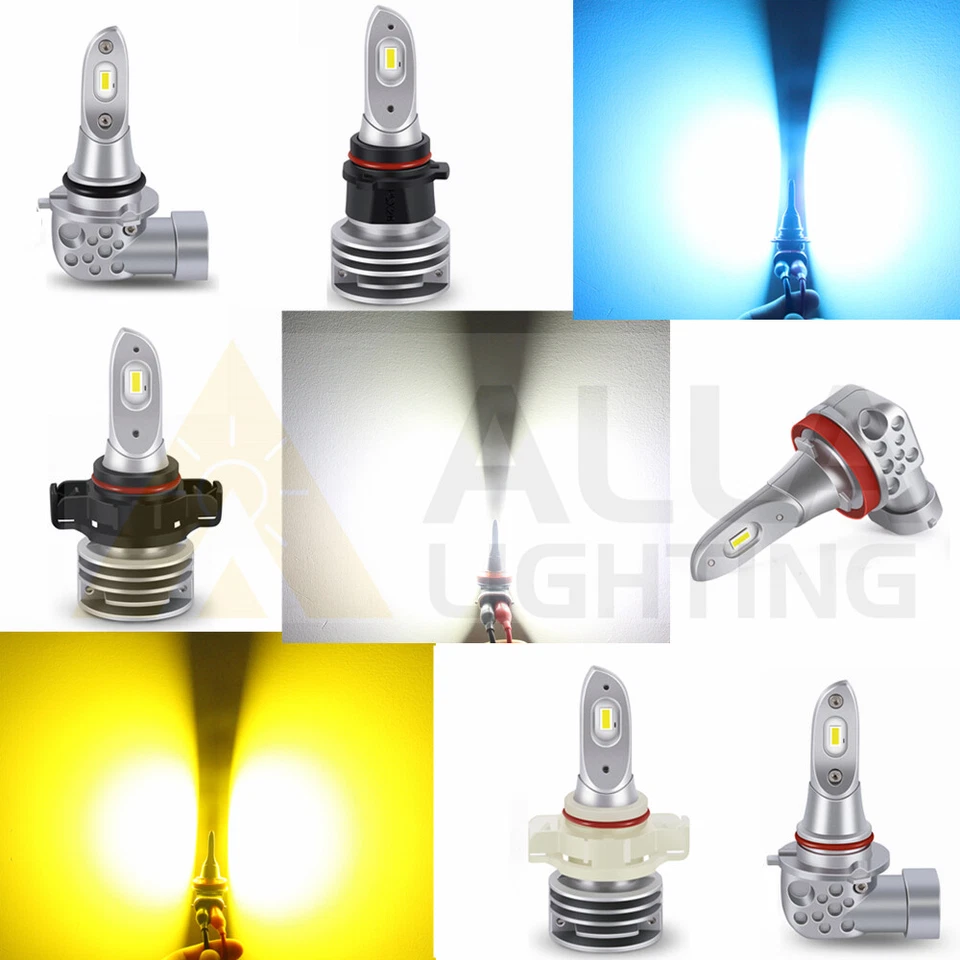 5530 LED Fog Light Bulbs,All Metal One Piece Heavy Duty, 2504,5202,9006,9145,H11 - Image 1 of 4