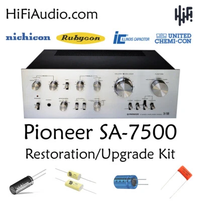 Pioneer SA-7500 rebuild restoration recap upgrade kit repair capacitor - Image 1 of 4