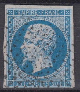 FRANCE CLASSIQUE : EMPIRE N° 14 OBLITERATION POINTILLES FINS - MARGES INTACTES - Picture 1 of 2